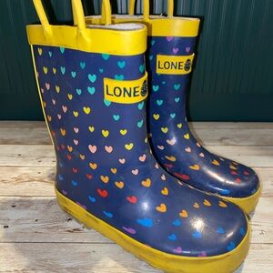 Kids Rain Boots - Blue and Yellow